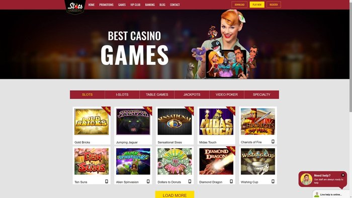 Slots Capital Casino Homepage
