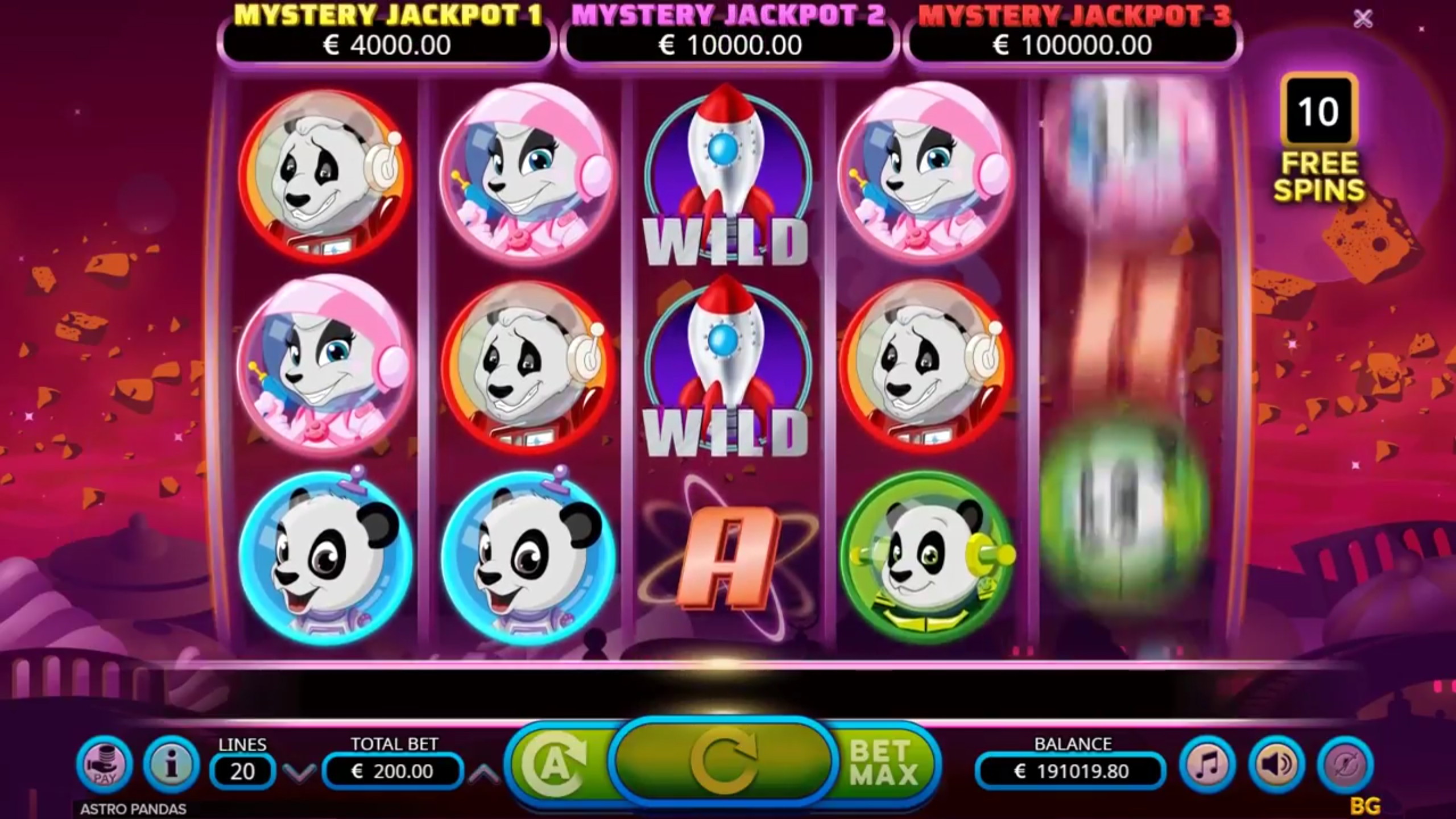 Astro Pandas Slot Game