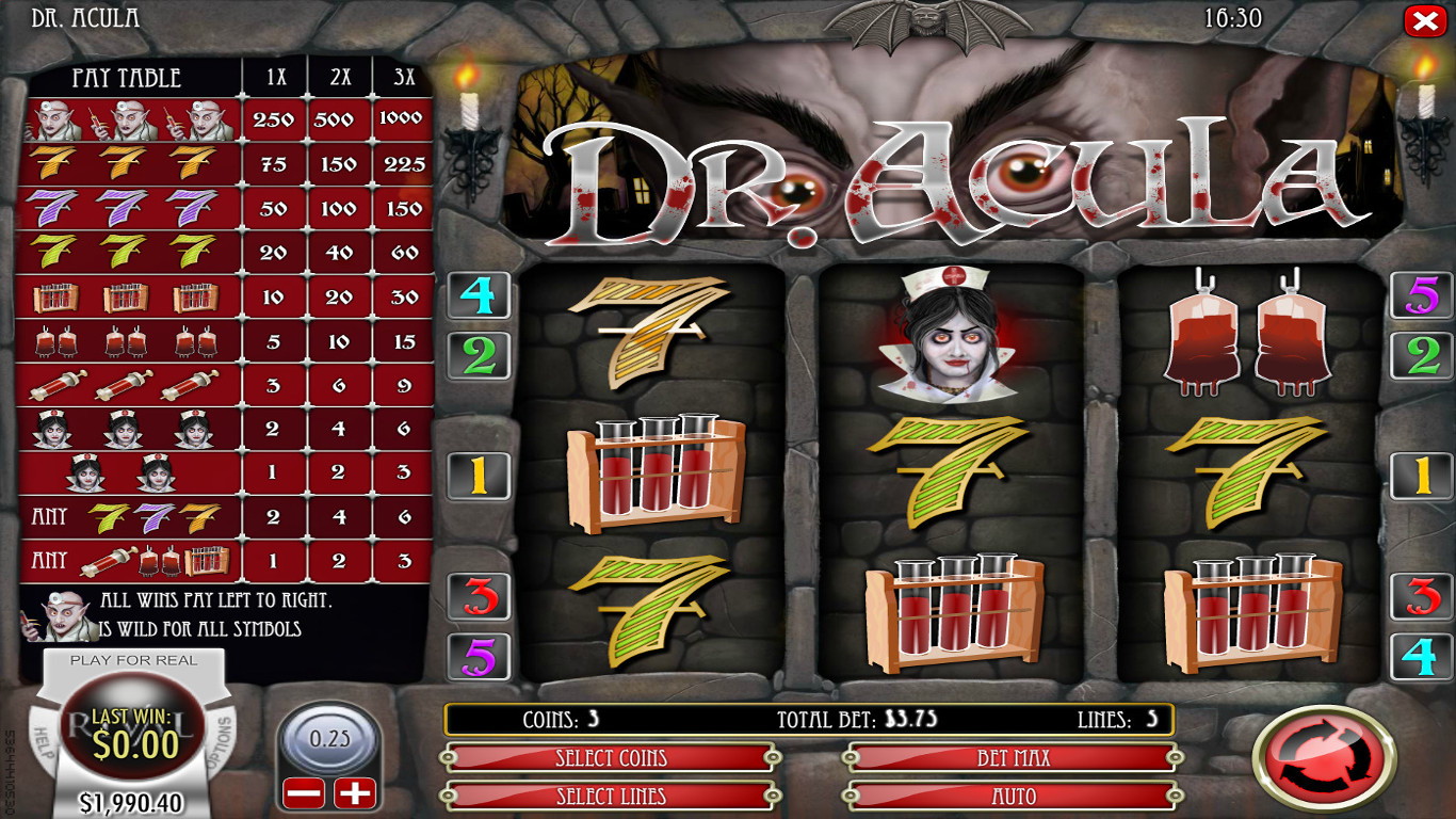 Dr.Acula Slot Game