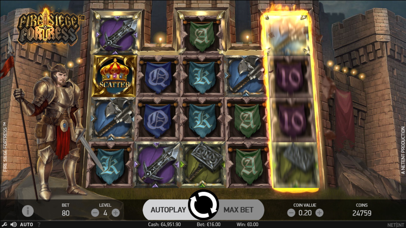 Fire Siege Fortress Slot Game