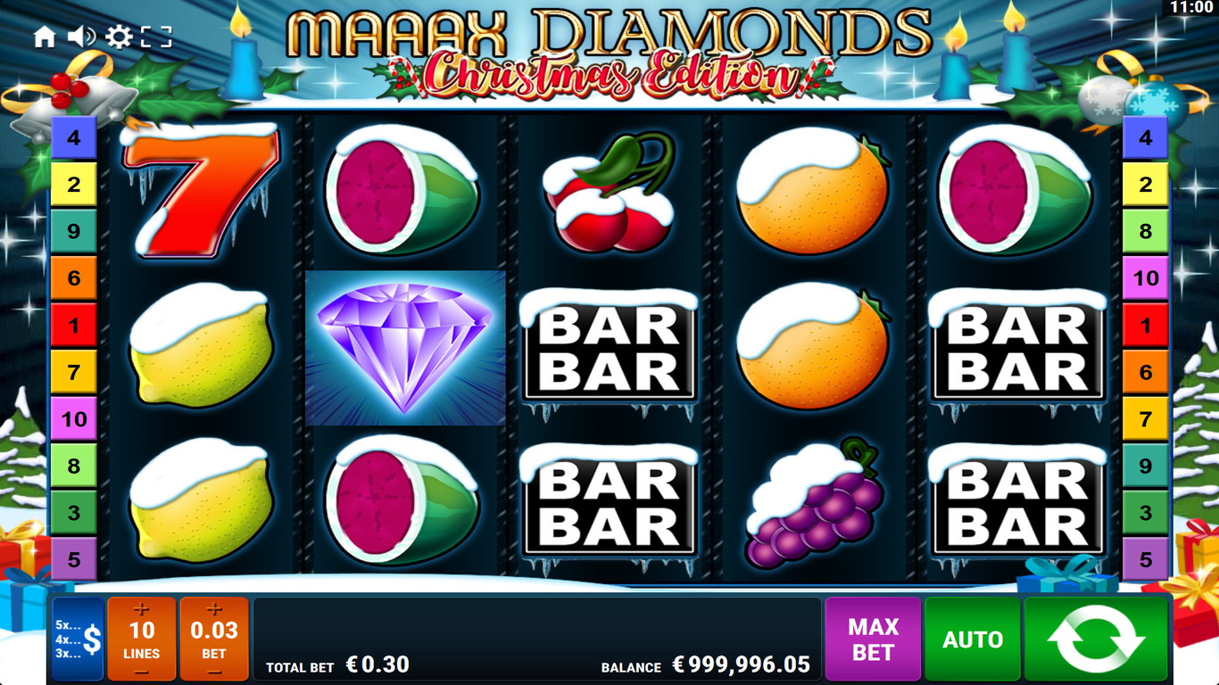 Maaax Diamonds Christmas Edition Slot Game