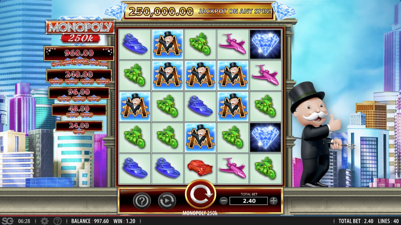 Monopoly 250k Slot Game