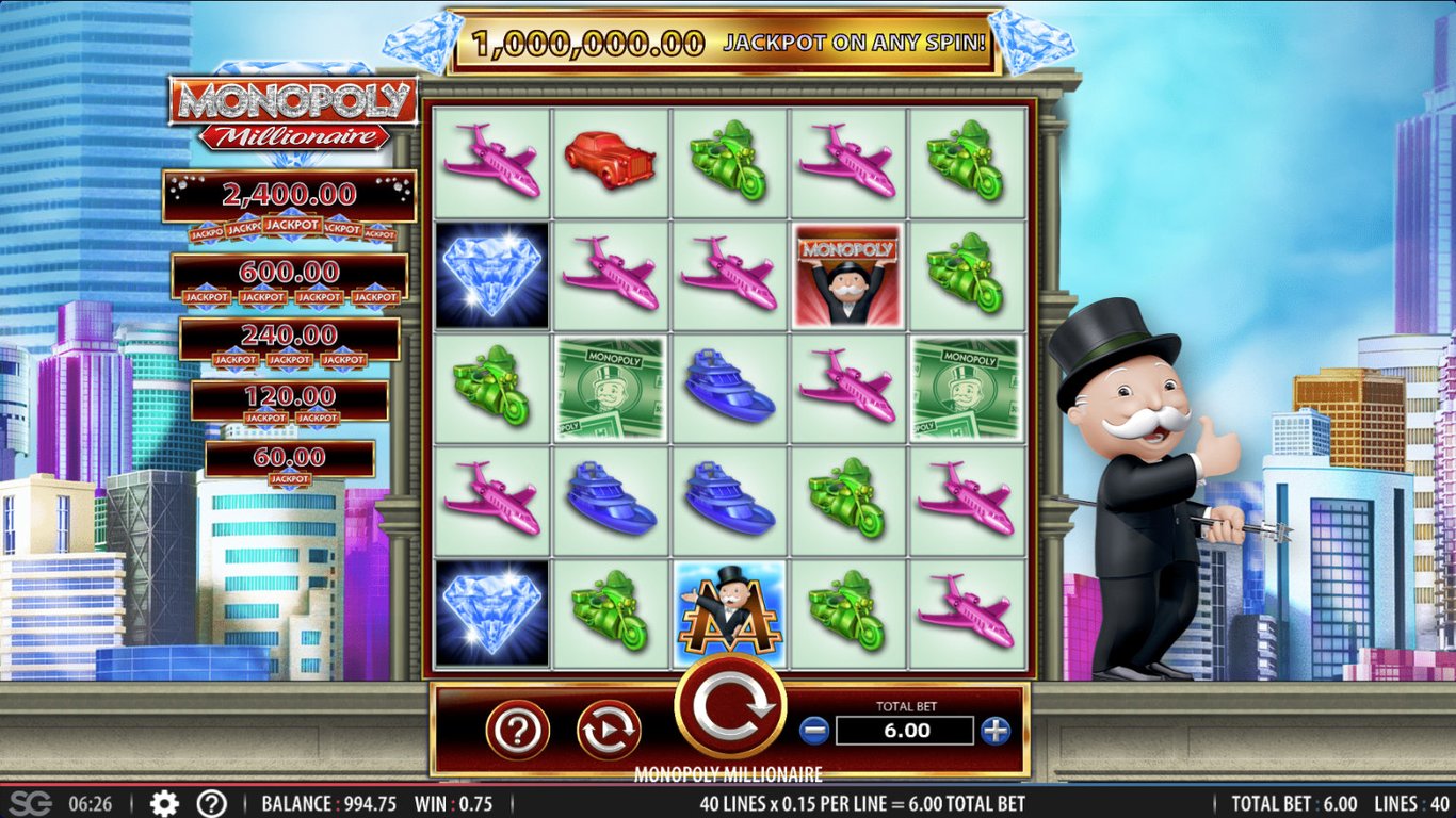 Monopoly Millionaire Slot Game