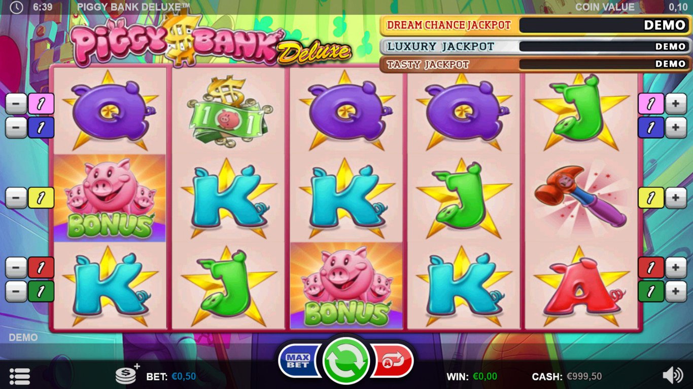 Piggy Bank Deluxe Slot Game
