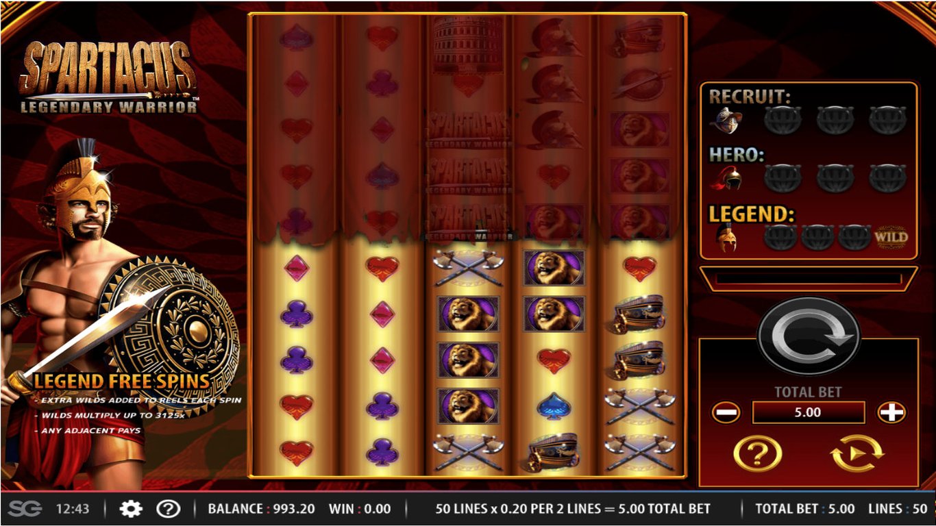 Spartacus: Legendary Warrior Slot Game