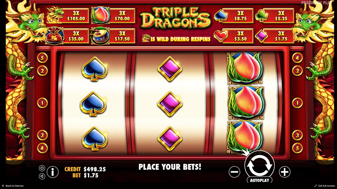 Triple Dragons Slot Game