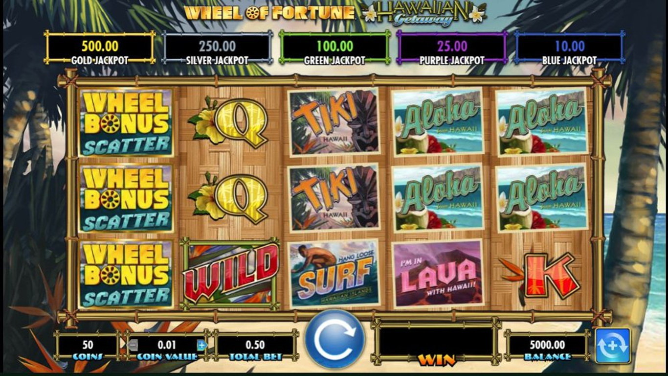 Wheel of Fortune Hawaiian Getaway Slot Game