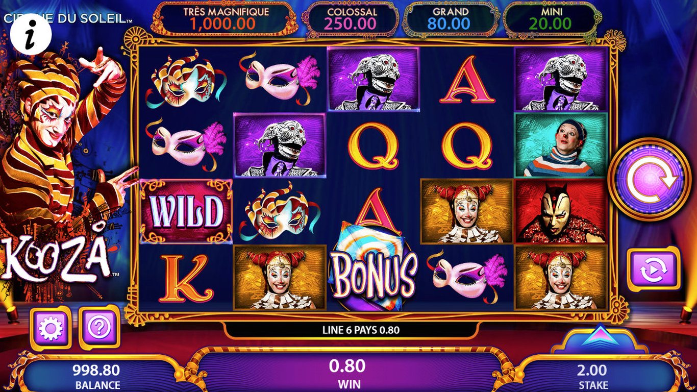 Cirque Du Soleil Amaluna Slot Game