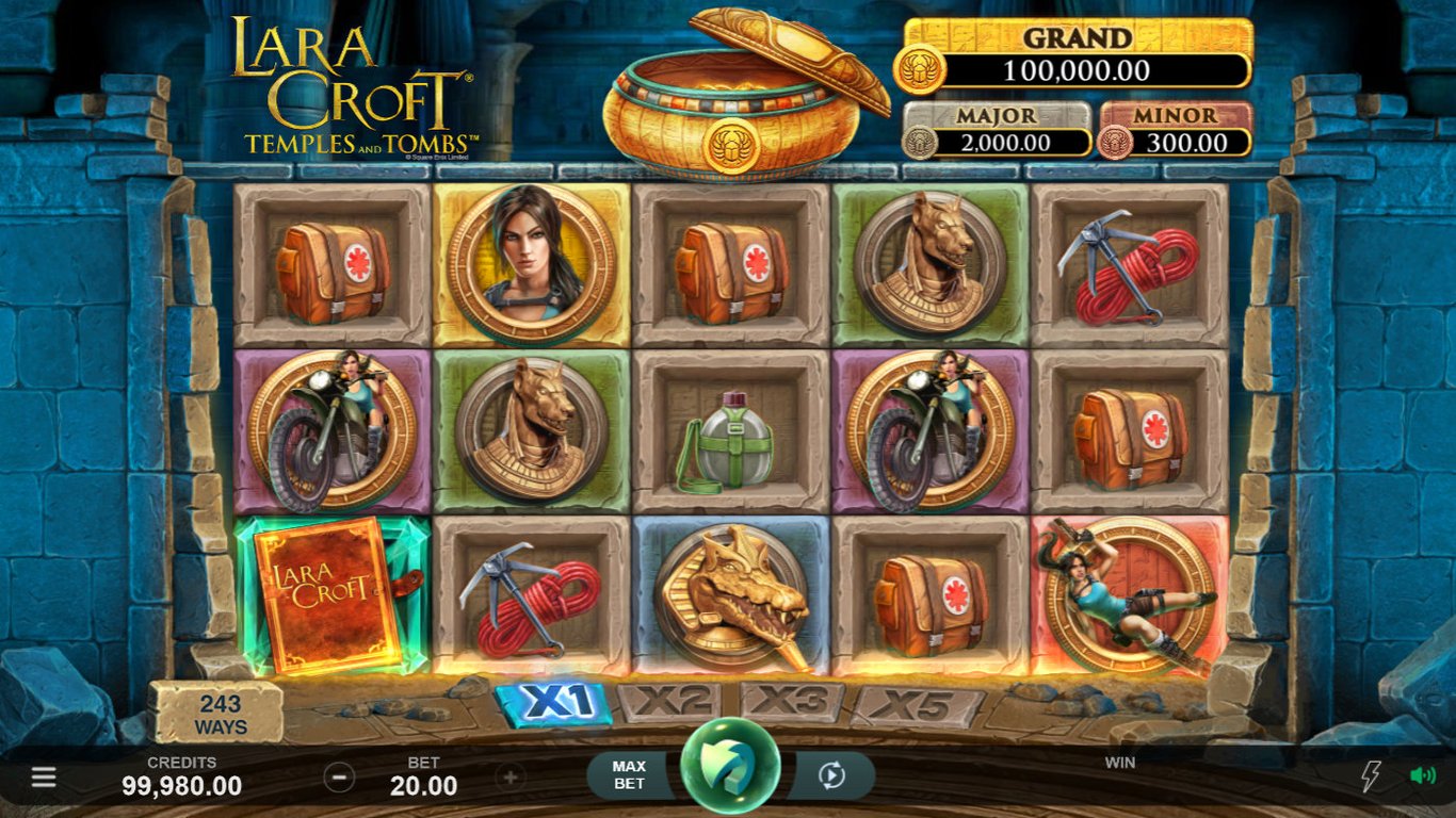 Lara Croft Temples and Tombs Slot Game