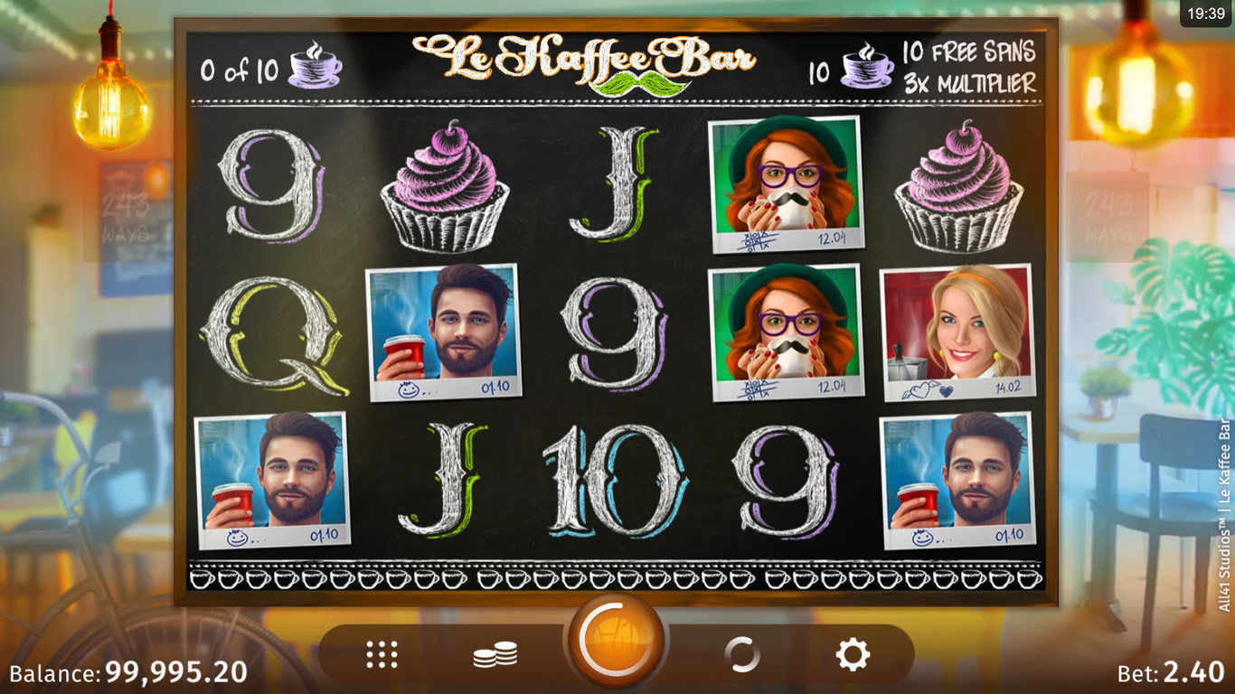 Le Kaffee Bar Slot Game