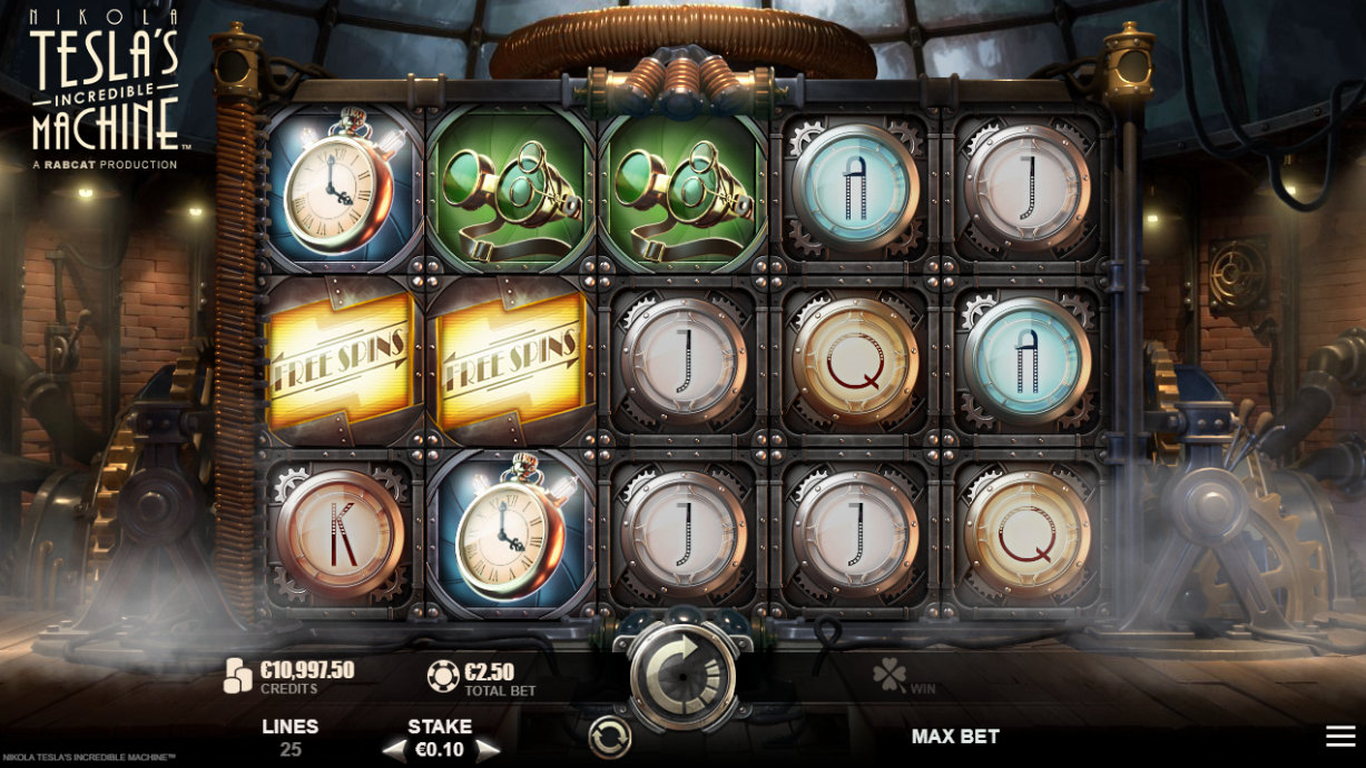 Nikola Teslas Incredible Machine Slot Game