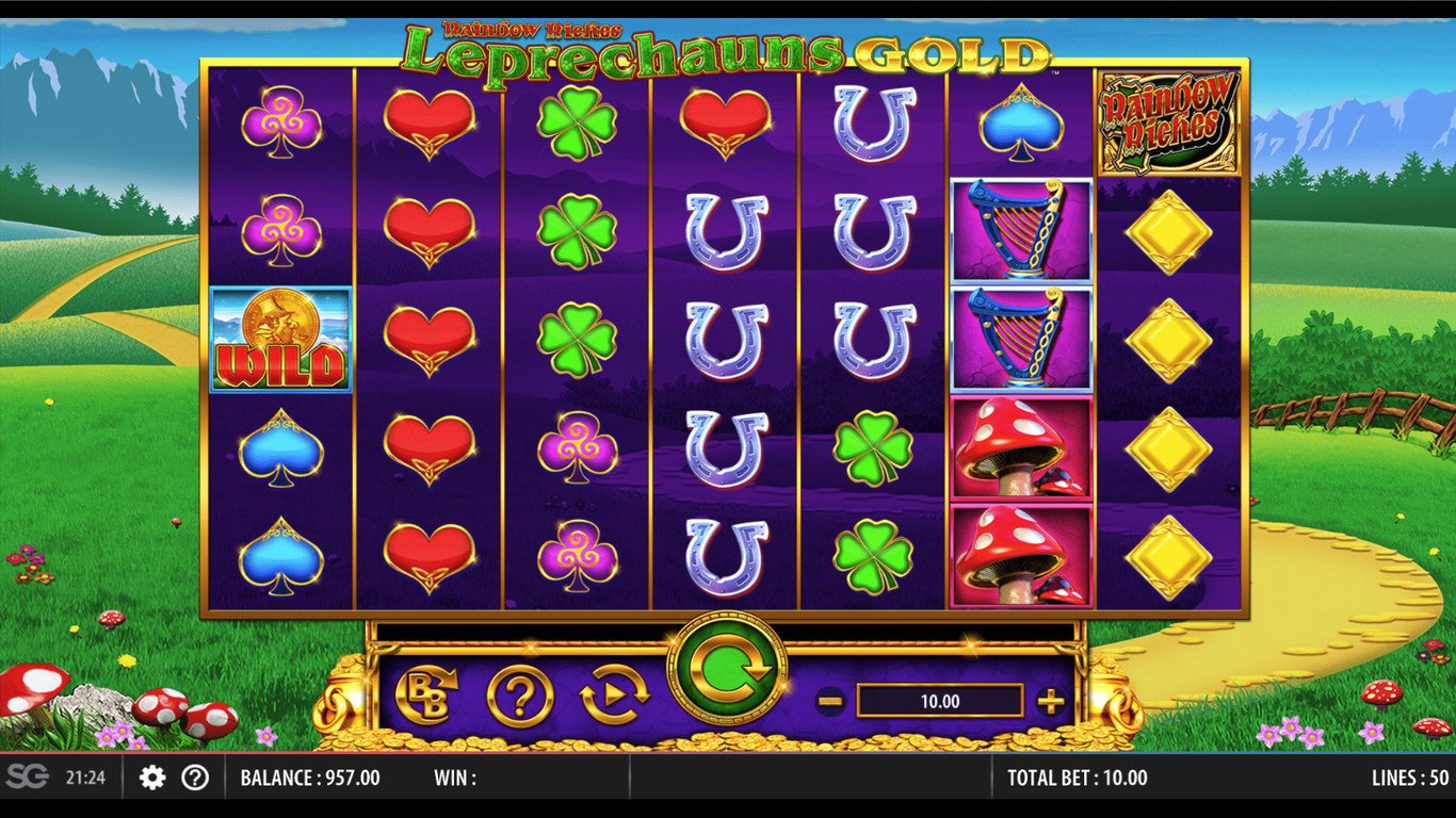 Rainbow Riches Leprechauns Gold Slot Game