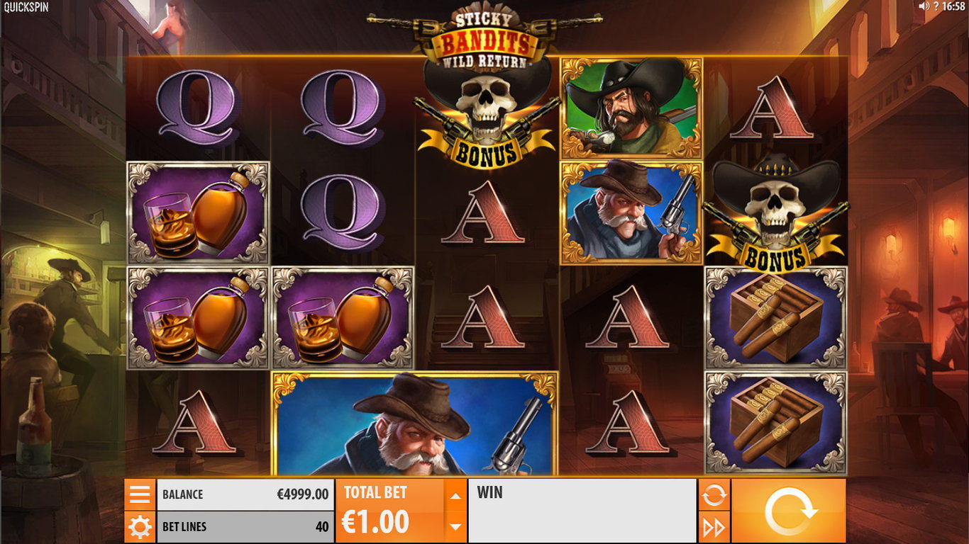 Sticky Bandits Wild Return Slot Game
