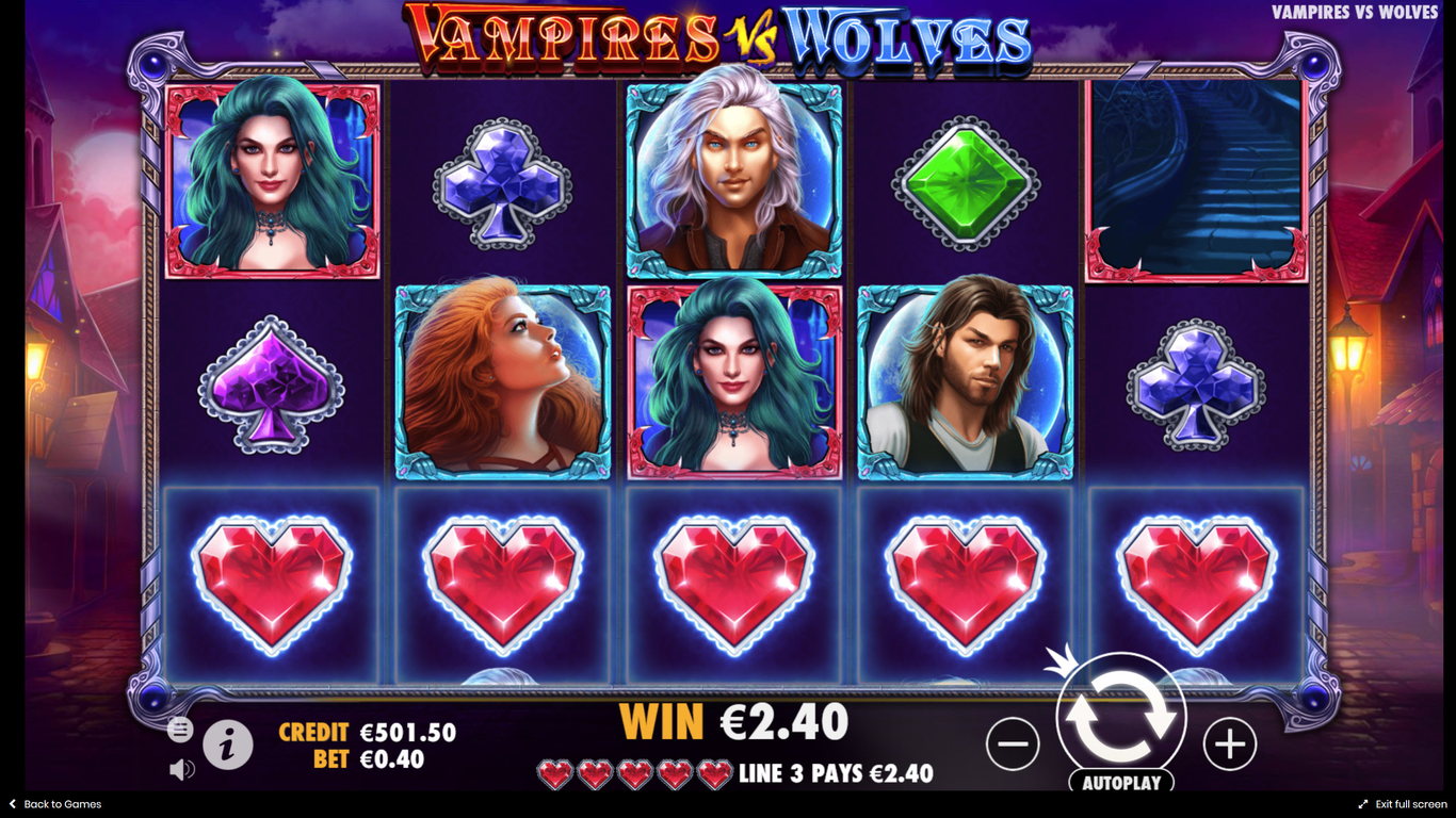 Vampires vs Wolves Slot Game