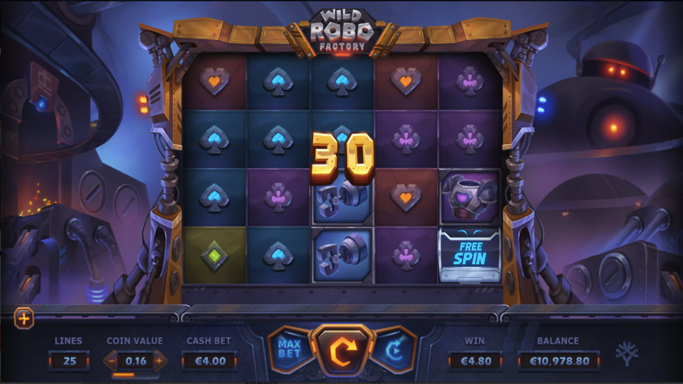 Wild Robo Factory Slot Game